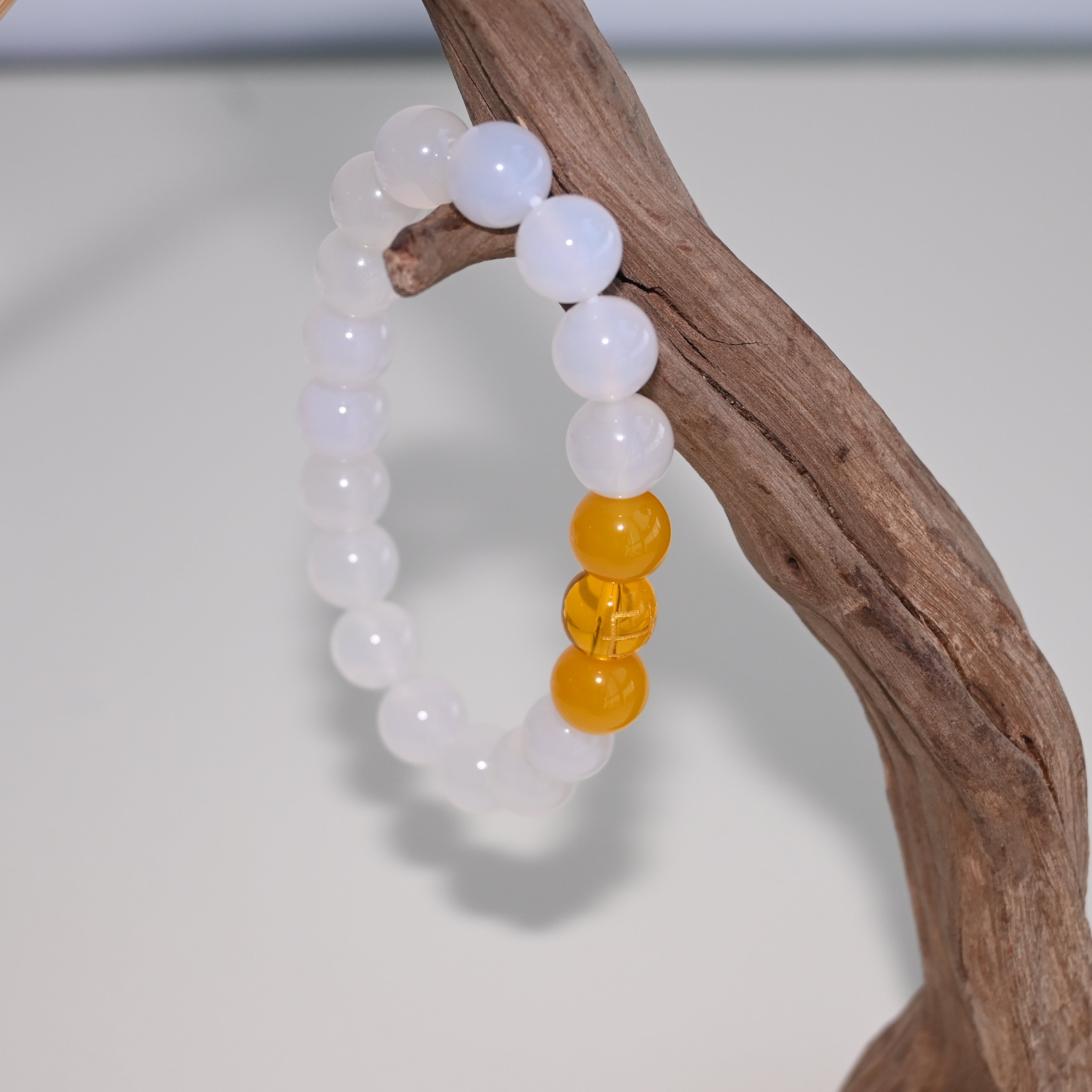 Peace - White Agate Bracelet